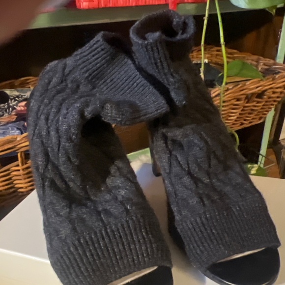 Maison Martin Margiela Knit Sock Peep Toe Boot - Picture 3 of 6